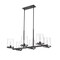Z-Lite Callista 6 Light Chandelier, Matte Black & Clear 3032-6L-MB - alternate 5